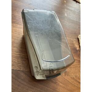 Vintage Computer Disk Storage Box Clear Lid Holds 3.5" Model 1618A